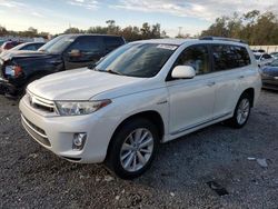 Salvage cars for sale at Riverview, FL auction: 2013 Toyota Highlander Hybrid Limited