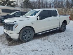 Salvage cars for sale at Davison, MI auction: 2022 Ford F150 Lightning PRO