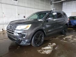 Ford Explorer Vehiculos salvage en venta: 2018 Ford Explorer XLT