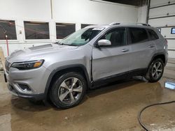 Salvage cars for sale at Blaine, MN auction: 2019 Jeep Cherokee Limited