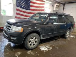 Salvage cars for sale at Lyman, ME auction: 2015 Ford Expedition EL Limited