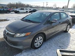 Salvage cars for sale at Hillsborough, NJ auction: 2012 Honda Civic LX