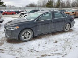 Ford Fusion se Hybrid salvage cars for sale: 2018 Ford Fusion SE Hybrid