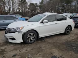 Honda Accord lx salvage cars for sale: 2017 Honda Accord LX