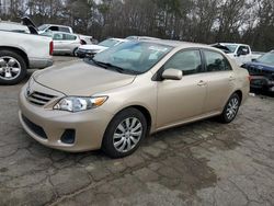 Toyota salvage cars for sale: 2013 Toyota Corolla Base