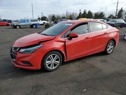 Chevrolet salvage cars for sale: 2018 Chevrolet Cruze LT