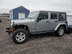 Salvage cars for sale at Assonet, MA auction: 2018 Jeep Wrangler Unlimited Sahara