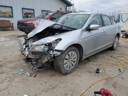 Salvage cars for sale from Copart Pekin, IL: 2012 Honda Accord LX