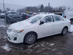 Salvage cars for sale at Chalfont, PA auction: 2013 Toyota Corolla Base