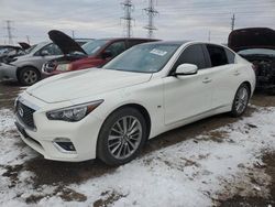 Salvage cars for sale at Elgin, IL auction: 2019 Infiniti Q50 Luxe