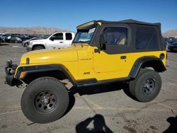 Salvage cars for sale at North Las Vegas, NV auction: 2001 Jeep Wrangler / TJ SE