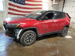 Jeep salvage cars for sale: 2024 Jeep Compass Trailhawk