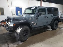 Salvage cars for sale at Blaine, MN auction: 2015 Jeep Wrangler Unlimited Sport