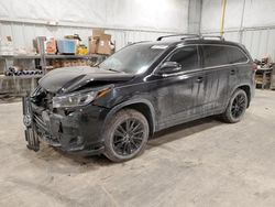 Salvage cars for sale at Milwaukee, WI auction: 2019 Toyota Highlander SE