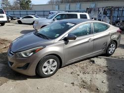 Salvage cars for sale at Hampton, VA auction: 2016 Hyundai Elantra SE