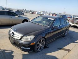 Mercedes-Benz salvage cars for sale: 2012 Mercedes-Benz C 250