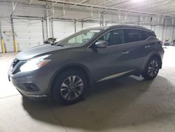 Nissan salvage cars for sale: 2017 Nissan Murano S