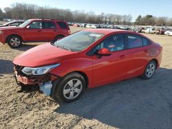 Chevrolet salvage cars for sale: 2018 Chevrolet Cruze LS