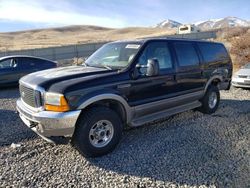 Salvage cars for sale from Copart Reno, NV: 2000 Ford Excursion Limited