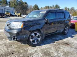 Salvage cars for sale from Copart Mendon, MA: 2015 Honda Pilot SE