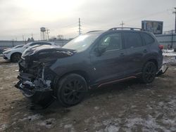 Salvage cars for sale at Chicago Heights, IL auction: 2021 Subaru Forester Sport