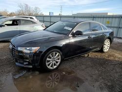 Salvage cars for sale at Chicago Heights, IL auction: 2013 Audi A6 Premium Plus