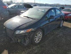 Honda salvage cars for sale: 2012 Honda Civic EX