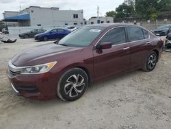 Honda Accord lx salvage cars for sale: 2016 Honda Accord LX