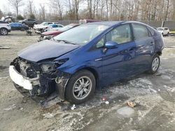 Salvage cars for sale at Waldorf, MD auction: 2011 Toyota Prius