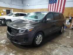 Salvage cars for sale at Kincheloe, MI auction: 2015 KIA Sedona LX