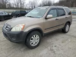 Salvage cars for sale at Ellwood City, PA auction: 2005 Honda CR-V EX