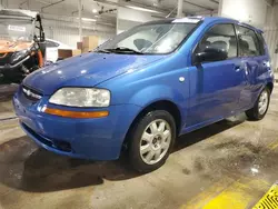 Chevrolet Aveo salvage cars for sale: 2005 Chevrolet Aveo LT