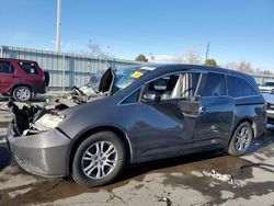 Salvage cars for sale at Littleton, CO auction: 2013 Honda Odyssey EXL