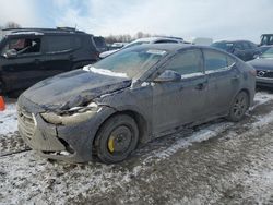 Salvage cars for sale at Duryea, PA auction: 2017 Hyundai Elantra SE