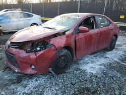 Salvage cars for sale at Waldorf, MD auction: 2015 Toyota Corolla L