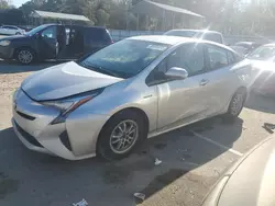 Salvage cars for sale from Copart Savannah, GA: 2016 Toyota Prius