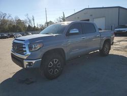 Salvage cars for sale at Savannah, GA auction: 2018 Toyota Tundra Crewmax Limited