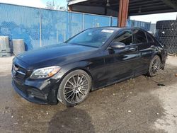 Salvage cars for sale at Riverview, FL auction: 2019 Mercedes-Benz C300