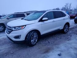 Salvage cars for sale at Wayland, MI auction: 2015 Ford Edge Titanium