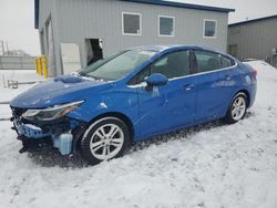 Salvage cars for sale at Barberton, OH auction: 2017 Chevrolet Cruze LT