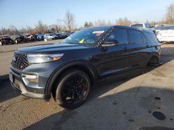 Salvage cars for sale at Woodburn, OR auction: 2022 Ford Explorer ST