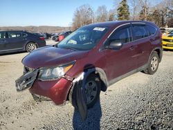 Salvage cars for sale at Concord, NC auction: 2012 Honda CR-V LX