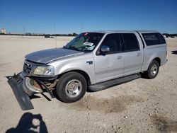 Salvage trucks for sale at New Braunfels, TX auction: 2002 Ford F150 Supercrew