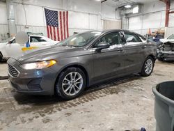 Salvage cars for sale at Mcfarland, WI auction: 2019 Ford Fusion SE