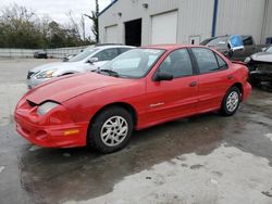 Salvage cars for sale from Copart Savannah, GA: 2001 Pontiac Sunfire SE