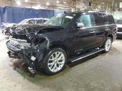 Salvage cars for sale at Woodhaven, MI auction: 2019 Ford Expedition Platinum