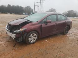 Salvage cars for sale at China Grove, NC auction: 2013 Honda Civic LX