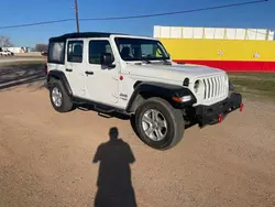 Jeep Wrangler salvage cars for sale: 2018 Jeep Wrangler Unlimited Sport