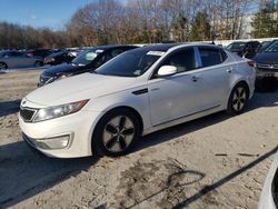 Salvage cars for sale at North Billerica, MA auction: 2013 KIA Optima Hybrid