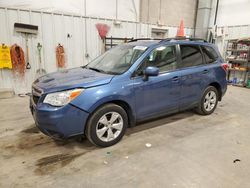 Salvage cars for sale at Mcfarland, WI auction: 2015 Subaru Forester 2.5I Limited